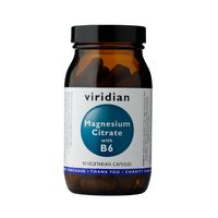 Viridian Magnesium Citrate with B6, 90 Capsules